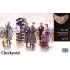  Figurines maquettes Point de contrôle allemand, 2ème GM 
