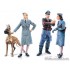  Figurines maquettes auxiliaires féminines Luftwaffe, 2ème GM 