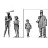  Figurines maquettes Civils Euope de l'Ouest, 2ème GM 
