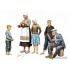  Figurines maquettes Paysans Europe Centrale, 2ème GM 