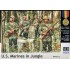  Figurines maquettes Marines U.S. dans la Jungle, 2eme GM 