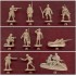 Figurines maquettes Infanterie allemande Afrika Korps, 2ème GM 