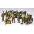  Figurines maquettes Infanterie U.S. au repos, Diorama 2ème GM 