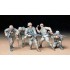  Figurines maquette Infanterie allemande Ligne de Front, 2eme GM 