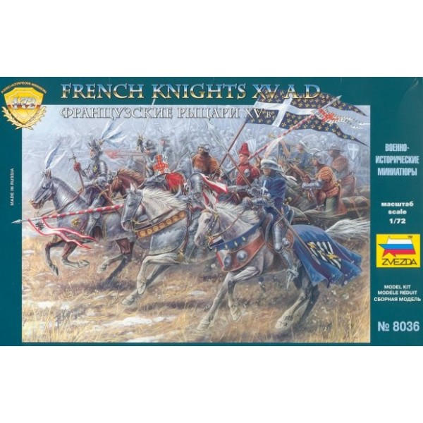 Figurines Maquette Soldats Chevaliers Français 1/72 - REVELL - Ancien Jouet Collection