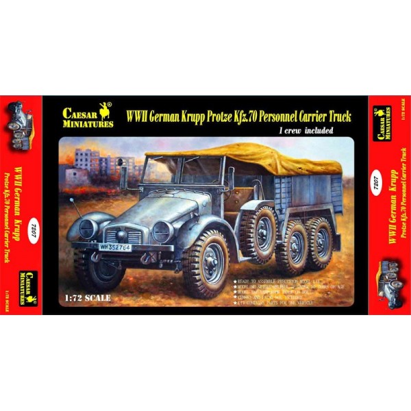 Maquette 1/72 Krupp Protze - Camion Militaire Allemand - Occasion à Monter Et Peindre