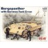  Maquette Panzer Bergepanther allemand avec équipage, 2ème GM 
