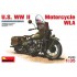  Maquette moto Harley Davidson WLA U.S., 2ème GM 