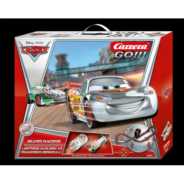 CARRERA cars 3 - Coffret Circuit Automobile Carrera 6.20 mètres pas cher 