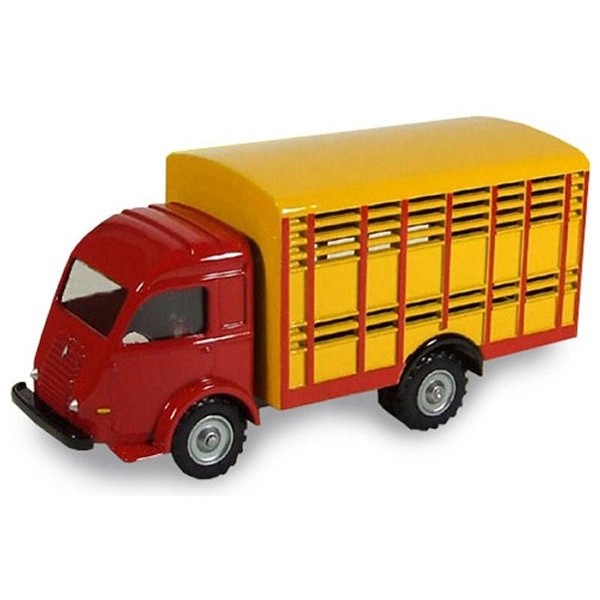 Miniature Camion Norev 1/43 - Saviem S5C Bétaillère Rouge Et Jaune - Réf. N°100 - Occasion