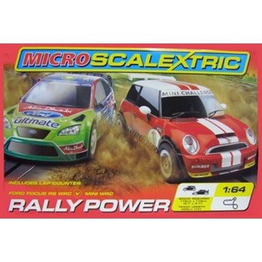 Circuit Micro Scalextric Coffret Rallye Power 1/64