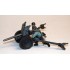  Miniature Canon allemand 37 PAK36 + 2 figurines, 2ème GM 1949 