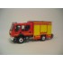  Miniature Renault Midlum Dble Cabine FPT Gimaex 3 Rideaux Jaune 