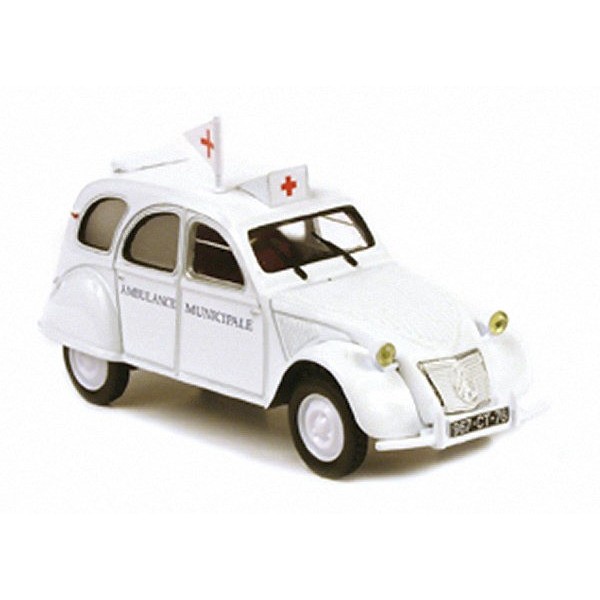 Scale model of Citroen 2CV Ambulance Municipale Le Bastard (1963) produced by No