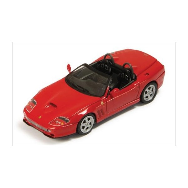 Hot Wheels Ferrari 550 Barchetta Rouge 1/18 – Modèle Occasion (Défaut Phare) Sans Boîte