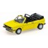 Miniature Volkswagen Golf Cabriolet jaune 1980