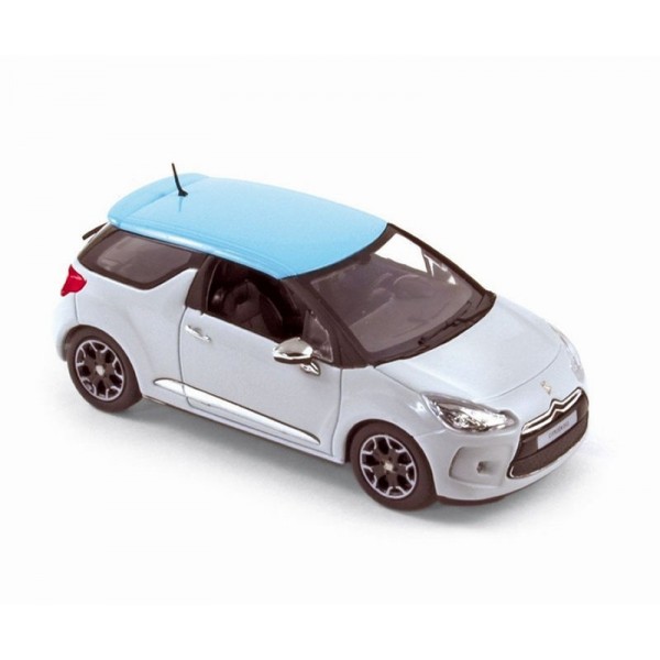 Norev 1/43 Citroën DS3 2010 Blanche Toit Bleu Clair - Occasion