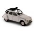 Miniature Citroen 2CV6 Gris clair 1988