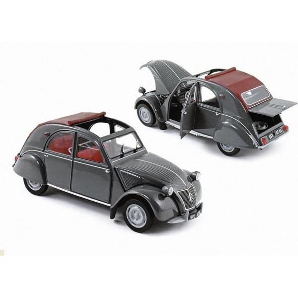 Voiture miniature Citroën 2CV A 1950 - Gris - Echelle 1/18ème