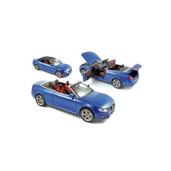 Modèle Réduit Audi S5 Cabriolet Norev 1/18 - Bleu - Occasion - Échelle Grande