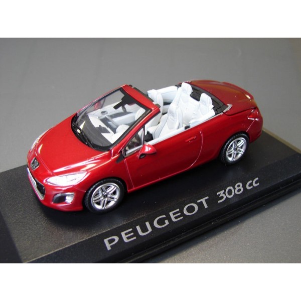 Miniature Peugeot 308 CC rouge Babylone 2011 - francis miniatures