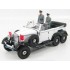 Miniature Mercedes G4 Cabriolet Blanc + 3 Figurines