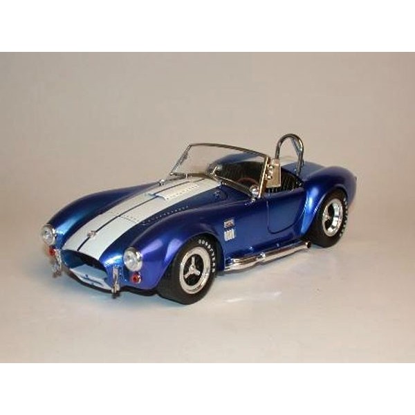Modèle Réduit 1:18 Shelby Cobra 427 S/C Bleu Métallique Et Blanc - Marque Kyosho, Die-Cast, Neuf