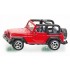 Miniature Jeep Wrangler rouge