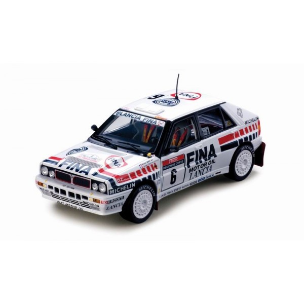 Modellino LANCIA DELTA INTEGRALE 1:43 - SABY-GRATALOUP Corsa 1990 #6 - IXO/ALTAYA