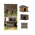  Clapier à lapins et niches à chiens en bois (vrai bois) 