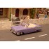  Miniature Chevrolet Bel Air cabriolet lilas 1957 