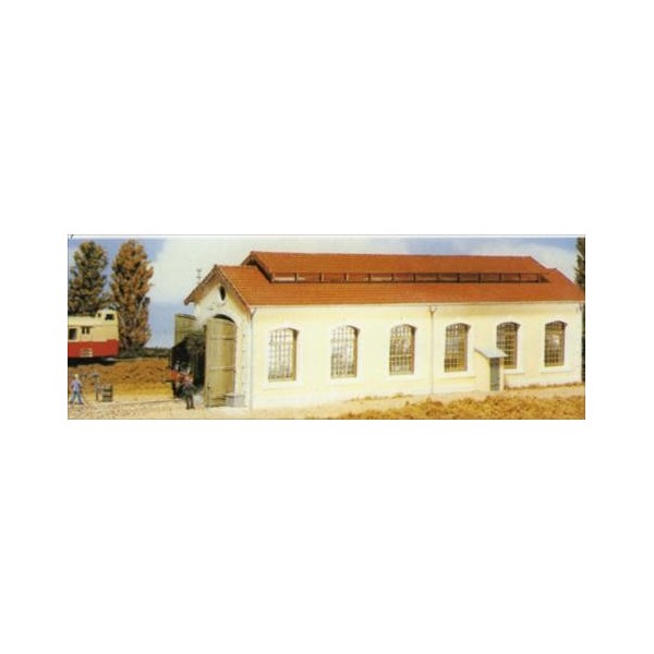 Maquette Train HO – Remise Locomotive Vollmer 7609 – à Monter – Neuve Sous Boîte