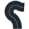 Route Nationale en asphalte, virage