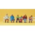  Figurines En couple sur les Bancs 