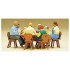  Figurines Repas en Famille  