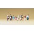  Figurines Passagers assis pour bus, train ou bancs 