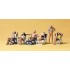  Figurines Bronzette sur transats 