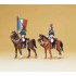  Figurines Garde Républicaine montée avec porte-drapeau 