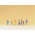  Figurines Enfants jouant 