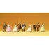  Figurines Personnes en habits d'époque 1880 