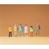  Figurines Jeunes gens en hiver 