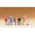 Figurines Personnages assis 