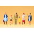  Figurines Passants avec enfants 