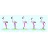 Figurines Flamants roses 