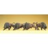  Figurines Bisons du cirque 