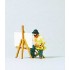  Figurine Peintre de paysage 