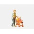  Figurines Femme avec poussette 
