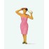  Figurine Femme se coiffant 