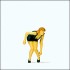  Figurine Femme aux chaussures inconfortables 