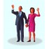  Figurines Président Obama et la First Lady 